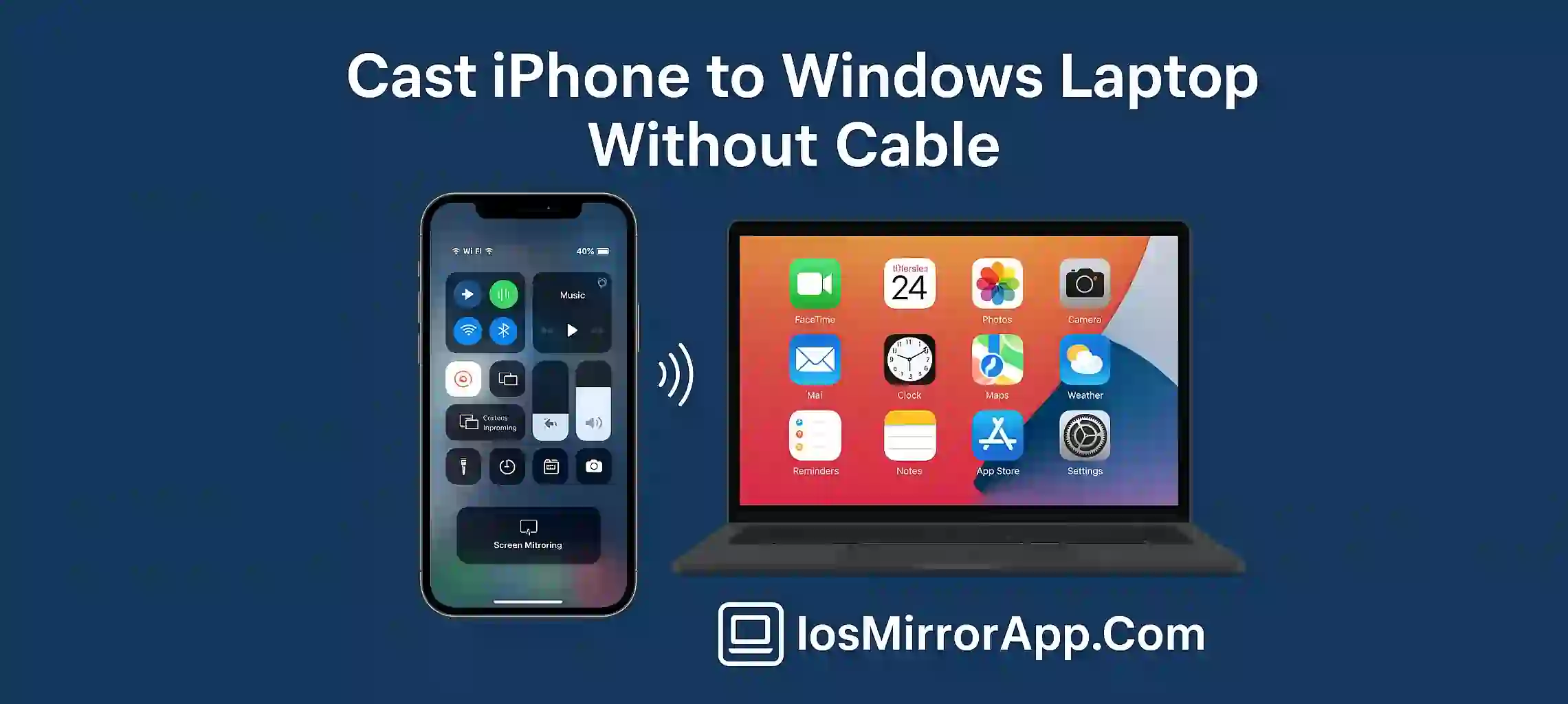 Cast iPhone to Windows Laptop Without Cable
