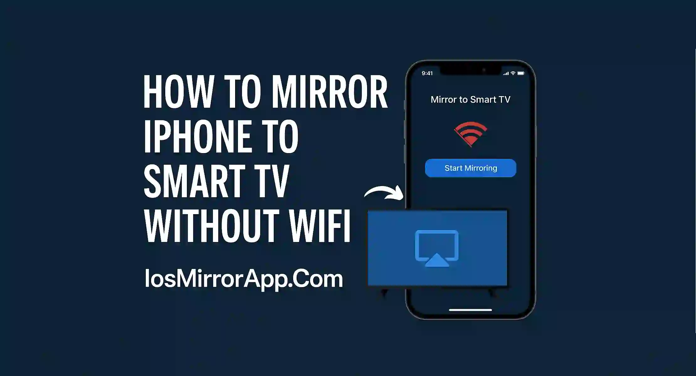 How to Mirror iPhone to Smart TV Without WiFi