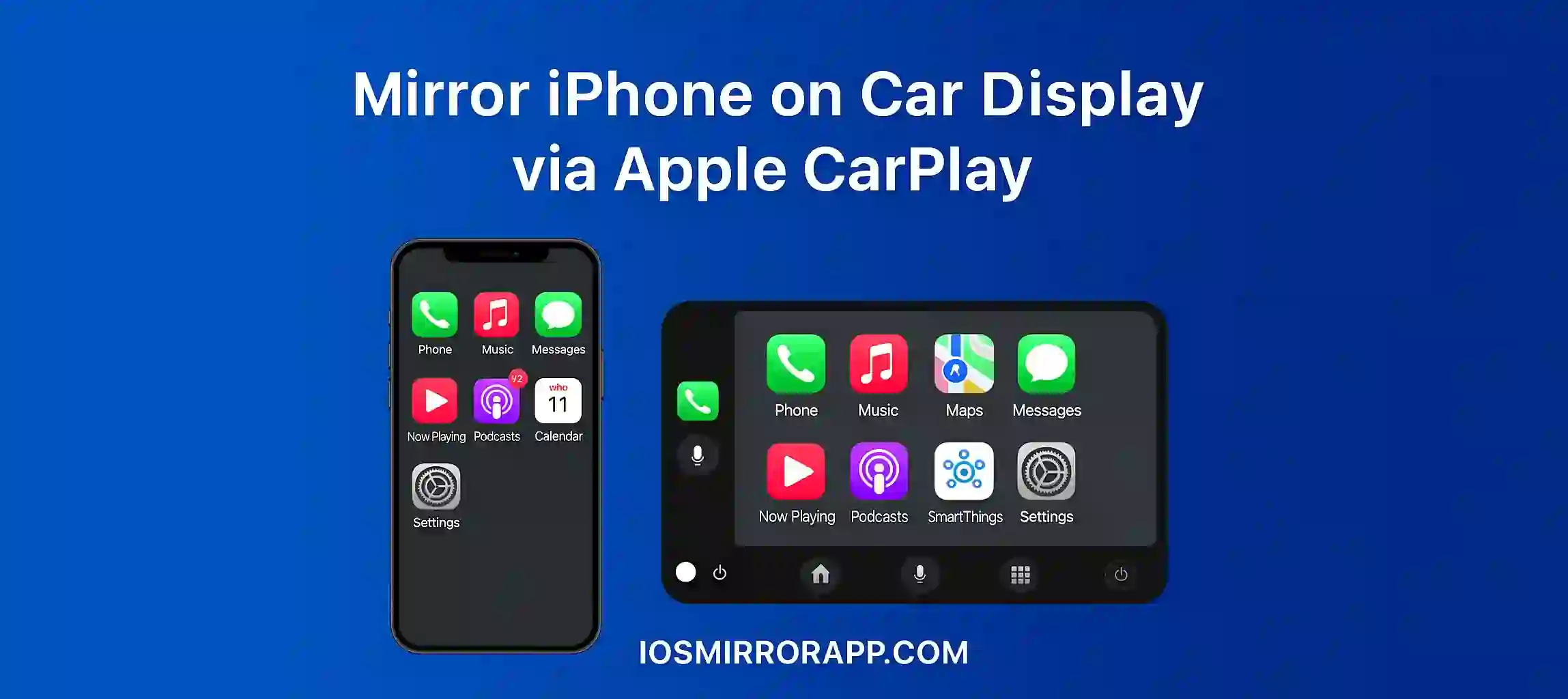 Mirror iPhone on Car Display via Apple CarPlay